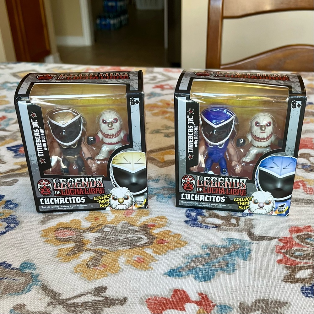 Legends of Lucha Libre Tinieblas Jr. Luchacitos Figures Two Variations